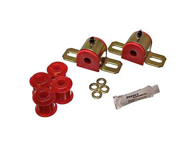 Rear Sway Bar Bushings with Endlinks; 14.28mm; Red (97-04 2WD Dakota)