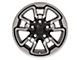 Rebel Style Polished with Black Inlay 5-Lug Wheel; 17x8; 18mm Offset (05-11 Dakota)