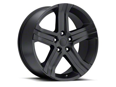 RT Replica Satin Black 5-Lug Wheel; 24x10; 25mm Offset (05-11 Dakota)