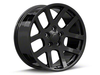SRT-10 Style Gloss Black 5-Lug Wheel; 20x9; 25mm Offset (05-11 Dakota)