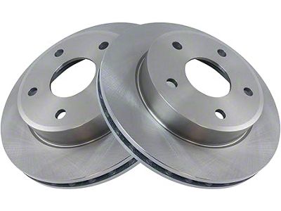 Vented 5-Lug Rotors; Front Pair (05-11 Dakota)