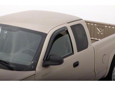 Ventvisor Window Deflectors; Front and Rear; Dark Smoke (00-04 Dakota Club Cab)
