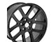 Viper Style Gloss Black 5-Lug Wheel; 22x10; 25mm Offset (05-11 Dakota)