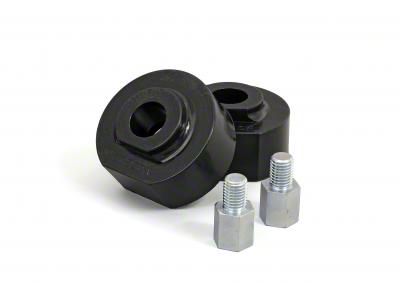 Daystar Suspension Leveling Kit; Suspension Coil Spring Spacer; Black; 2-Inch Lift; Front; Includes 2-Spacers and 2-Count with 0.75-Inch Coupler Nuts; Wheel Alignment Needed; Front (11-21 2WD F-350 Super Duty)