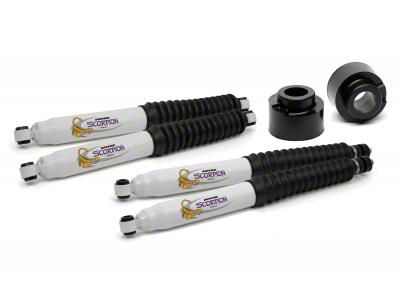 Daystar Suspension Lift Kit; Black; 2-Inch Front Lift; Includes Front and Rear Scorpion Shock Absorbers (11-18 4WD F-350 Super Duty)