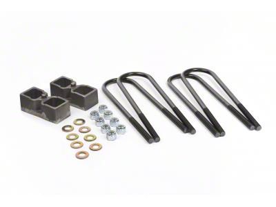 Daystar Suspension Lift Kit; Spacers; 2-Inch Lift; Includes Complete Block, U-Bolt Kit and 4-Inch Axle Tube Diameter; Rear (11-18 4WD F-350 Super Duty)