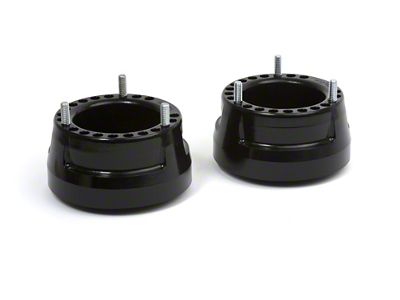 Daystar Suspension Leveling Kit; Coil Spring Spacer; Black; 2-Inch Lift; Front; Pair; Extended Shocks Required Wheel Alignment Needed (03-13 4WD RAM 2500)