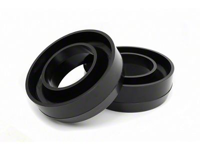 Daystar Suspension Leveling Kit; Coil Spring Spacer; Black; 1.50-Inch Lift; Front; Pair; For Tire Size 31-Inch; Wheel Alignment Needed (03-13 2WD RAM 2500)