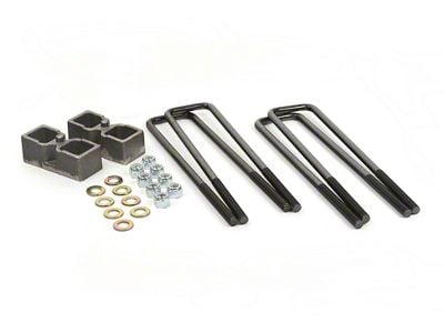 Daystar Suspension Lift Kit; Suspension System Spacer; 2-Inch Lift; Includes Complete Block and U-Bolt Kit; Rear (03-13 4WD RAM 2500)