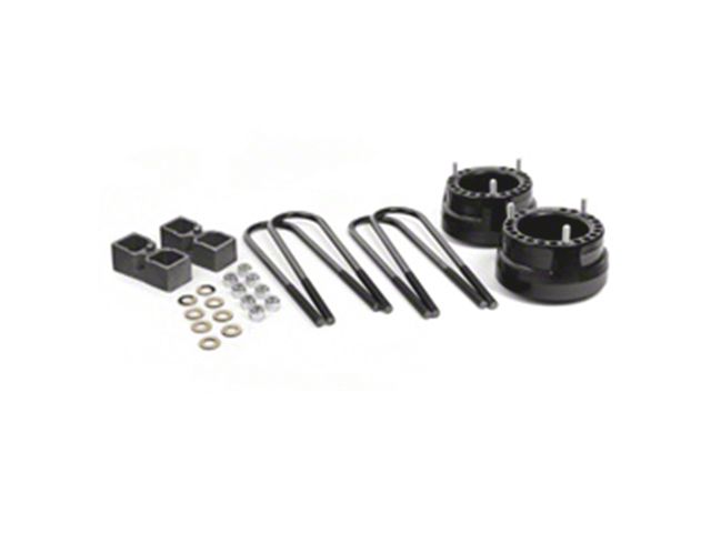 Daystar Suspension Lift Kit; Suspension System; Black; 2-Inch Lift; Includes Front Coil Spring Spacers, Rear Blocks and U-Bolts; Not For Top-Mount Overload Springs (03-13 4WD RAM 2500)