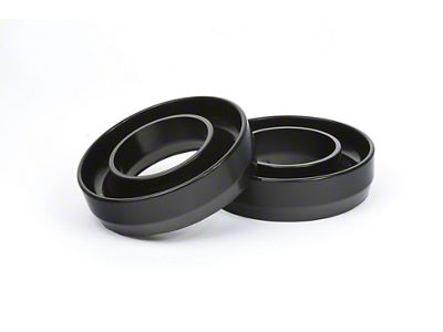 Daystar Suspension Leveling Kit; Coil Spring Spacer; Black; 1-Inch Lift; Front; Pair; Wheel Alignment Needed (03-13 RAM 3500)