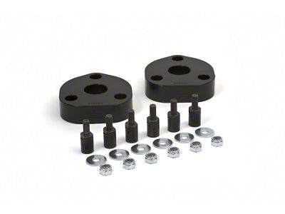 Daystar Suspension Leveling Kit; Spacers; Black; 2.50-Inch Lift; Front; Pair; Wheel Alignment Needed (2012 4WD 5.7L RAM 3500)