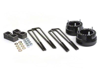 Daystar Suspension Lift Kit; Black; 2-Inch Lift; Includes Front Coil Spring Spacers, 2-Inch Rear Blocks and U-bolts; Extended Shocks Required; Not For Off Road Pkg. (03-13 RAM 3500)