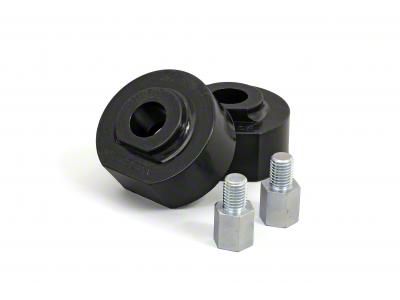 Daystar Suspension Leveling Kit; Suspension Coil Spring Spacer; Black; 2-Inch Lift; Front; Includes 2-Spacers and 2-Count with 0.75-Inch Coupler Nuts; Wheel Alignment Needed; Front (11-25 2WD F-250 Super Duty)