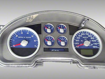 US Speedo Daytona Edition Gauge Face; MPH; Blue (04-08 F-150 FX4; 07-08 F-150 FX2)