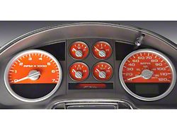 US Speedo Daytona Edition Gauge Face; MPH; Orange (04-08 F-150 FX4; 07-08 F-150 FX2)
