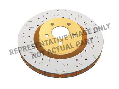 DBA 4000 Series XS Cross Drilled and Slotted 8-Lug Rotor; Rear (Late 99-04 F-250 Super Duty)