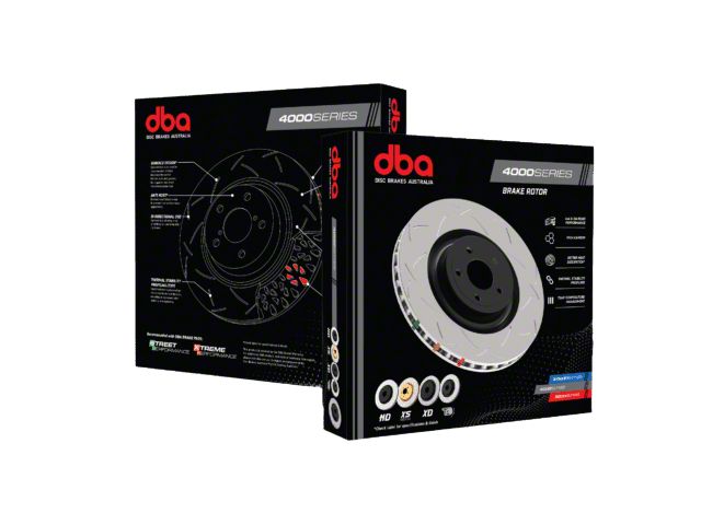 DBA 4000 Series T3 Slotted 5-Lug Rotor; Rear (02-18 RAM 1500, Excluding SRT-10 & Mega Cab)
