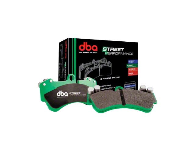 DBA Street Performance Semi-Metallic Carbon Fiber Brake Pads; Rear Pair (02-18 RAM 1500, Excluding SRT-10 & Mega Cab)