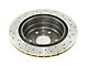 DBA 4000 Series XS Gold Cross Drilled and Slotted 6-Lug Rotor; Rear (07-20 Tahoe)