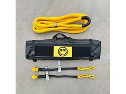 Deadman Off-Road The Deadman Stretchy Band Kinetic Recovery Rope with Ruggedized Shackle; 7/8-Inch x 20-Foot