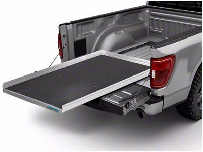 DECKED CargoGlide Bed Slide, 100% Extension; 1,000 lb. Payload (07-23 Sierra 3500 HD w/ 8-Foot Long Box)