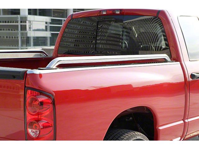 Side Bed Rails; Stainless Steel (03-24 RAM 3500 w/ 8-Foot Box)