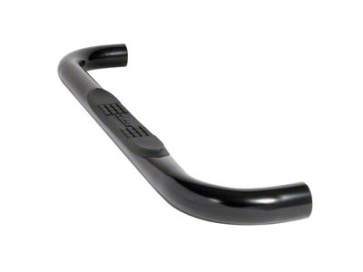 3-Inch Round UltraBlack Nerf Side Step Bars (99-18 Sierra 1500 Regular Cab)