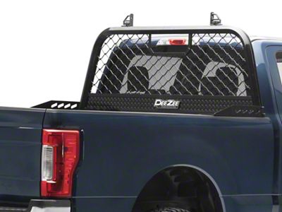 Ultra Mesh Front Cab Rack; Gloss Black (17-24 F-250 Super Duty)