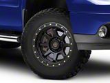 Deegan 38 by Mammoth Phantom 38 Flow Formed Satin Black 6-Lug Wheel; 17x9; -6mm Offset (07-13 Sierra 1500)