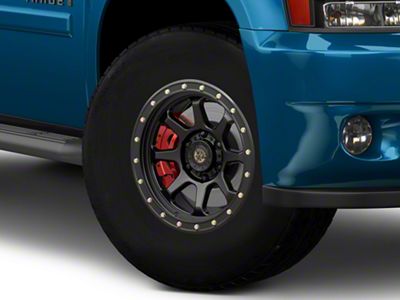 Deegan 38 by Mammoth Phantom 38 Flow Formed Satin Black 6-Lug Wheel; 17x9; -6mm Offset (07-14 Tahoe)