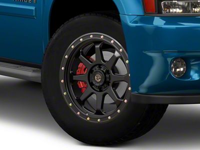 Deegan 38 by Mammoth Phantom 38 Satin Black 6-Lug Wheel; 20x9; -6mm Offset (07-14 Tahoe)