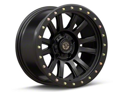 Deegan 38 by Mammoth Ghost Rider Flow Formed Satin Black 6-Lug Wheel; 17x9; -6mm Offset (15-20 F-150)