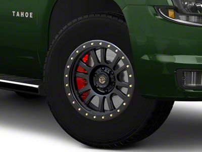 Deegan 38 by Mammoth Ghost Rider Flow Formed Satin Black 6-Lug Wheel; 18x9; -6mm Offset (15-20 Tahoe)