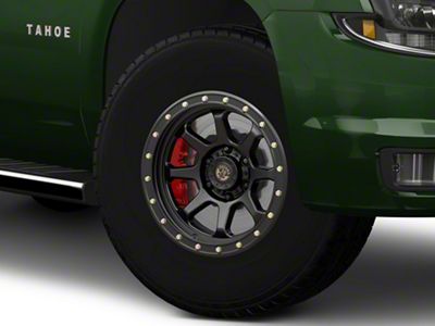 Deegan 38 by Mammoth Phantom 38 Flow Formed Satin Black 6-Lug Wheel; 17x9; -6mm Offset (15-20 Tahoe)