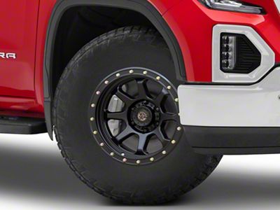 Deegan 38 by Mammoth Phantom 38 Flow Formed Satin Black 6-Lug Wheel; 17x9; -6mm Offset (19-26 Sierra 1500)