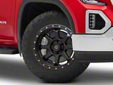 Deegan 38 by Mammoth Phantom 38 Flow Formed Satin Black 6-Lug Wheel; 20x9; -6mm Offset (19-26 Sierra 1500)