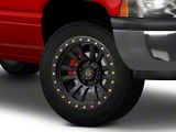 Deegan 38 by Mammoth Phantom 38 Flow Formed Satin Black 5-Lug Wheel; 20x9; -6mm Offset (94-01 RAM 1500)