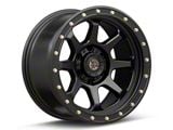 Deegan 38 by Mammoth Phantom 38 Flow Formed Satin Black 6-Lug Wheel; 17x9; -6mm Offset (99-06 Sierra 1500)