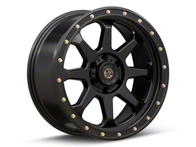 Deegan 38 by Mammoth Phantom 38 Satin Black 6-Lug Wheel; 20x9; -6mm Offset (99-06 Sierra 1500)