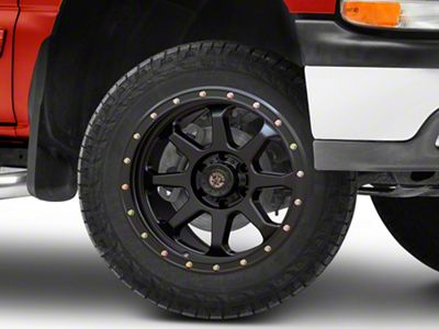 Deegan 38 by Mammoth Phantom 38 Satin Black 6-Lug Wheel; 20x9; -6mm Offset (99-06 Silverado 1500)