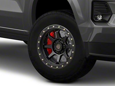 Deegan 38 by Mammoth Phantom 38 Flow Formed Satin Black 6-Lug Wheel; 17x9; -6mm Offset (23-26 Colorado)