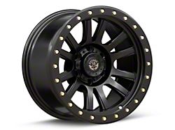 Deegan 38 by Mammoth Ghost Rider Flow Formed Satin Black 6-Lug Wheel; 17x8.5; 0mm Offset (24-26 Ranger)