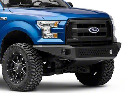 Deegan 38 Front Bumper with KC HiLiTES LED Fog Lights and Skid Plate (15-17 F-150, Excluding Raptor)