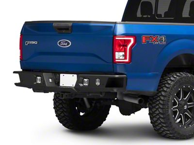 Deegan 38 Rear Bumper with KC HiLiTES LED Fog Lights (15-20 F-150, Excluding Raptor)