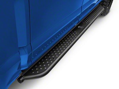 Deegan 38 Tubular Side Step Bars; Black (15-24 F-150 SuperCrew)