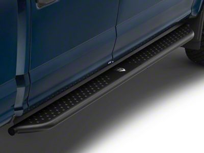 Deegan 38 Side Step Bars; Black (17-24 F-350 Super Duty SuperCrew)