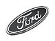 Defenderworx Ford Oval Grille or Tailgate Emblem; Black (04-14 F-150 w/o Backup Camera)