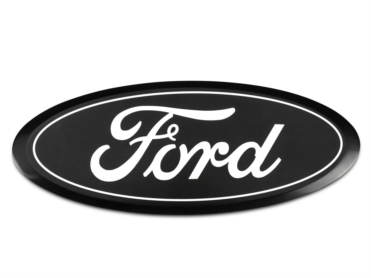 Black Out Front Grille & Tailgate Emblem For Ford Expedition F150 F250 – 7-Inch Oval, Glossy Black, Remanufactured