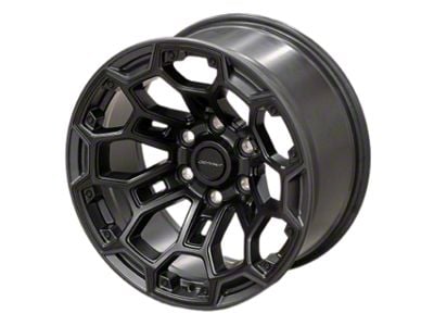Defiant Wheels DF03 Satin Black and Dark Satin Charcoal 6-Lug Wheel; 18x9; -12mm Offset (07-13 Silverado 1500)